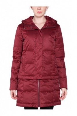 Ladies Down Jacket with Detachable Bottom